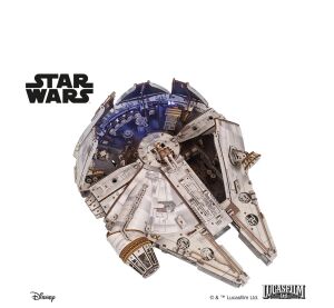 Ugears 3D dřevěná mechanická skládačka Star Wars Millennium Falcon
